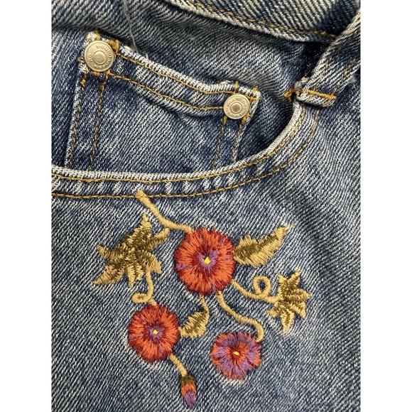 No Boundaries Jeans Juniors Size 3 - Blue  Embroidered - Picture 6 of 9